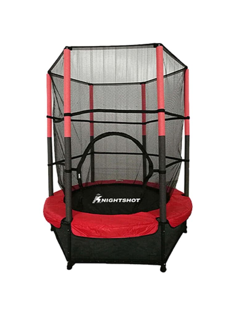 ترامبولين 4.5 قدم أحمر وأسود نايتشوت Knightshot Kids Trampoline | 4.5 Feet