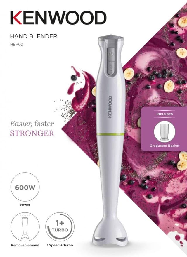 خلاط هاند بلندر كهربائي 600 واط كينوود Kenwood Hand Blender
