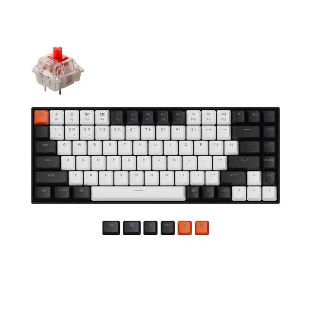 لوحة مفاتيح لاسلكية قيمنق 84 محرف سويتش احمر RGB من كيكرون Keychron K2 ANSI 75% Layout 84 Key Red Switch RGB Hot Swap Aluminum Frame Gateron G Pro M - SW1hZ2U6MTYyMzExNQ==