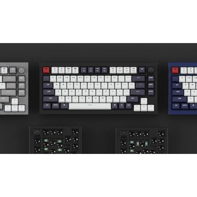 Keychron Q1 QMK Gateron Phantom Mechanical Keyboard with Knob, RGB, Brown Switch and Custom - SW1hZ2U6MTYyMzA1NQ==
