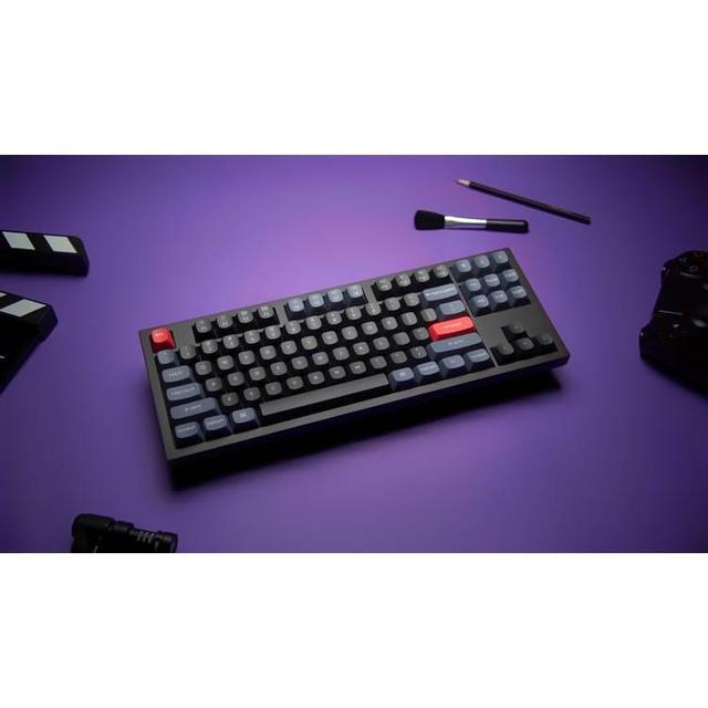 كيبورد ميكانيكي لون اسود مع سويتش ازرق RGB Keychron Q3 QMK Custom Hot Swappable Gateron G PRO Mechanical Keyboard With Blue Switch & RG - SW1hZ2U6MTYyMjkyNw==