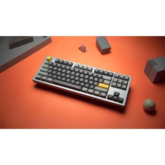 كيبورد ميكانيكي لون رمادي مع سويتش ازرق RGB Keychron Q3 QMK Custom Hot Swappable Gateron G PRO Mechanical Keyboard With Blue Switch & RG - SW1hZ2U6MTYyMjk0NA==