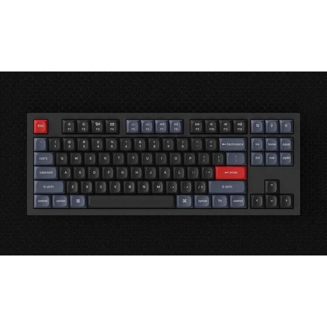 كيبورد ميكانيكي لون اسود مع سويتش بني من كيكرون Keychron Q3 QMK Custom Hot Swappable Gateron G PRO Mechanical Keyboard With Brown Switch Kn - SW1hZ2U6MTYyMjkwNg==