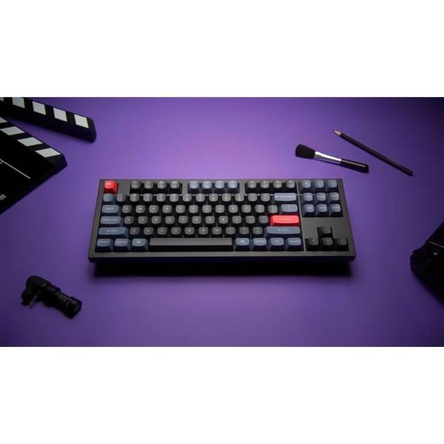 كيبورد ميكانيكي لون اسود مع سويتش بني من كيكرون Keychron Q3 QMK Custom Hot Swappable Gateron G PRO Mechanical Keyboard With Brown Switch Kn - SW1hZ2U6MTYyMjkxMA==