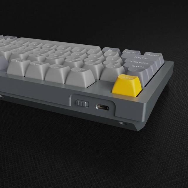 كيبورد ميكانيكي لون رمادي مع سويتش بني RGB Keychron Q3 QMK Custom Hot Swappable Gateron G PRO Mechanical Keyboard With Brown Switch & R - SW1hZ2U6MTYyMjg3MQ==