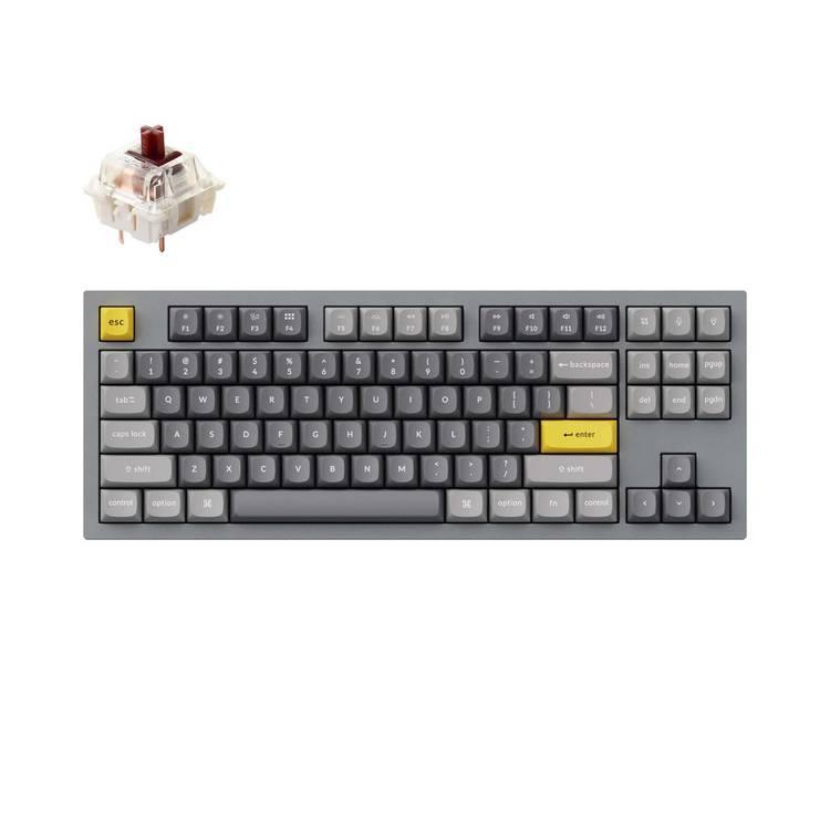 Keychron Q3 QMK Custom Hot-Swappable Gateron G-PRO Mechanical Keyboard With Brown Switch & R