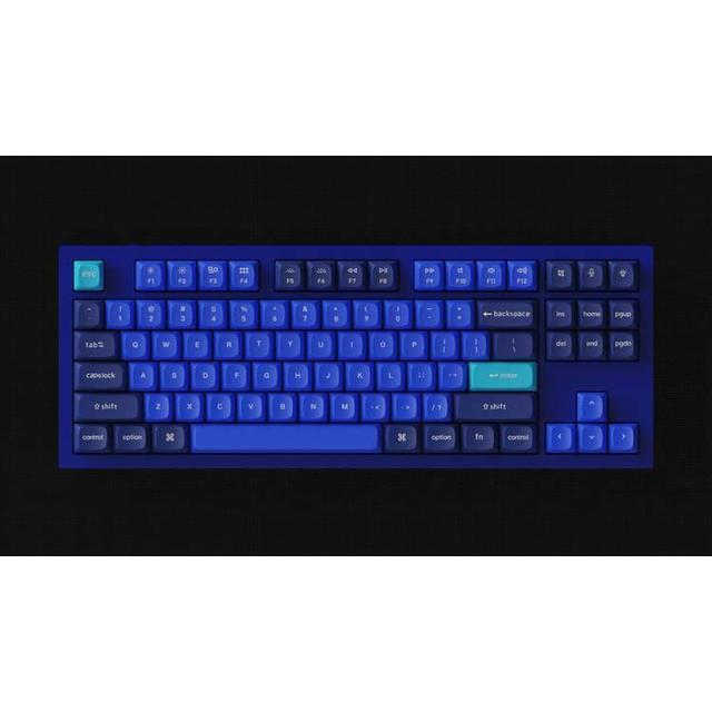 كيبورد ميكانيكي لون ازرق مع سويتش بني RGB Keychron Q3 QMK Custom Hot Swappable Gateron G PRO Mechanical Keyboard With Brown Switch & R - SW1hZ2U6MTYyMjg4Mg==