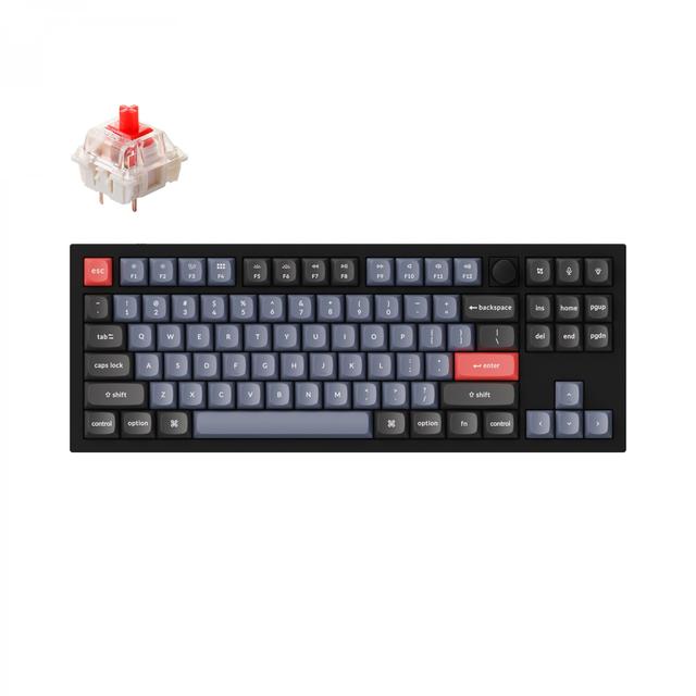 Keychron Q3 QMK Custom Hot-Swappable Gateron G-PRO Mechanical Keyboard With Red Switch, Knob - SW1hZ2U6MTYyMjg1Ng==