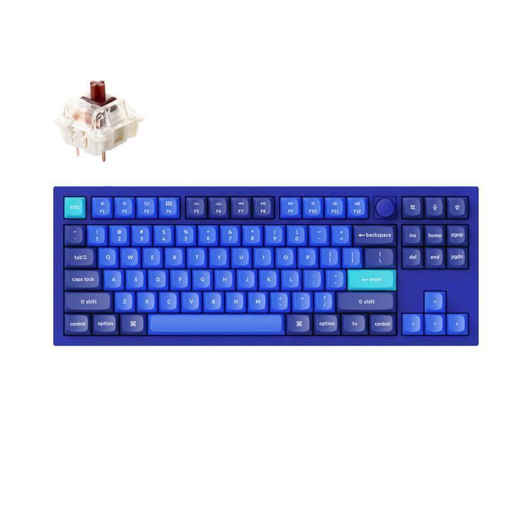Keychron Q3 QMK Custom Hot-Swappable Gateron G-Pro Keyboard With RGB, Knob And Brown Switch