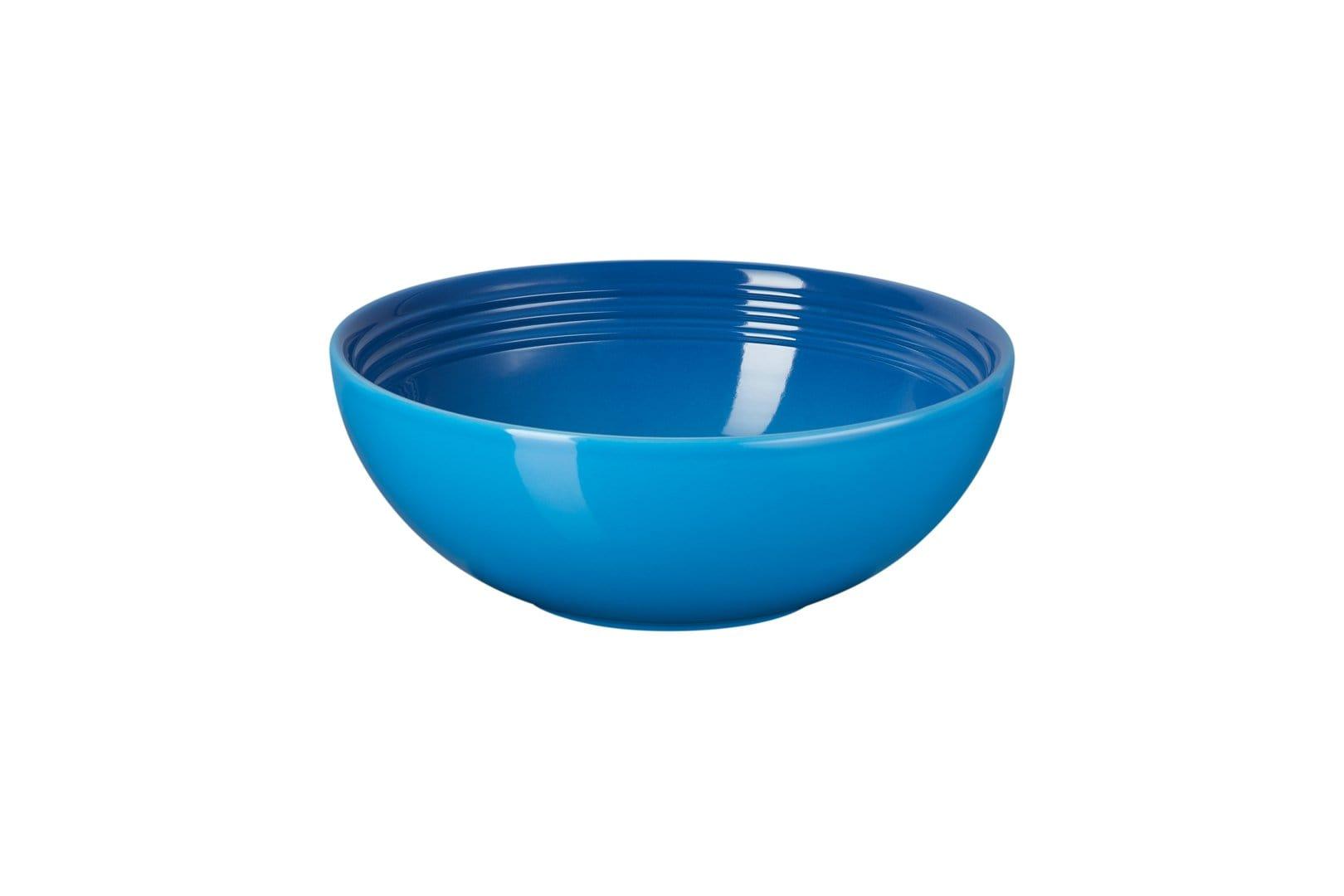 صحن شوربة سيراميك للميكروويف لوكروسيه 24 سم أزرق غامق LE CREUSET MEDIUM SERVING BOWL