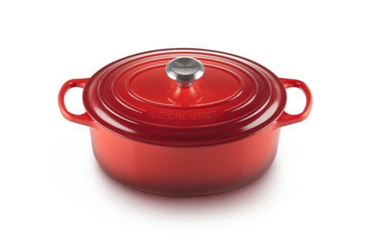 LE CREUSET OVAL FRENCH OVEN 27CM CHERRY RED - 21178270602430