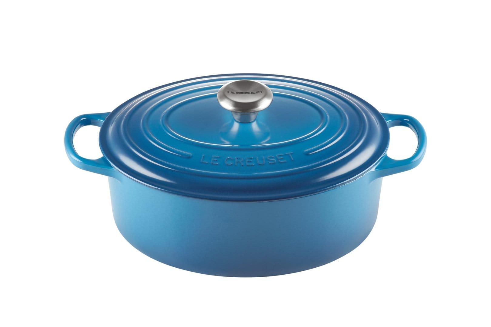 LE CREUSET OVAL FRENCH OVEN 29CM MARSEILLE BLUE - 21178292002430