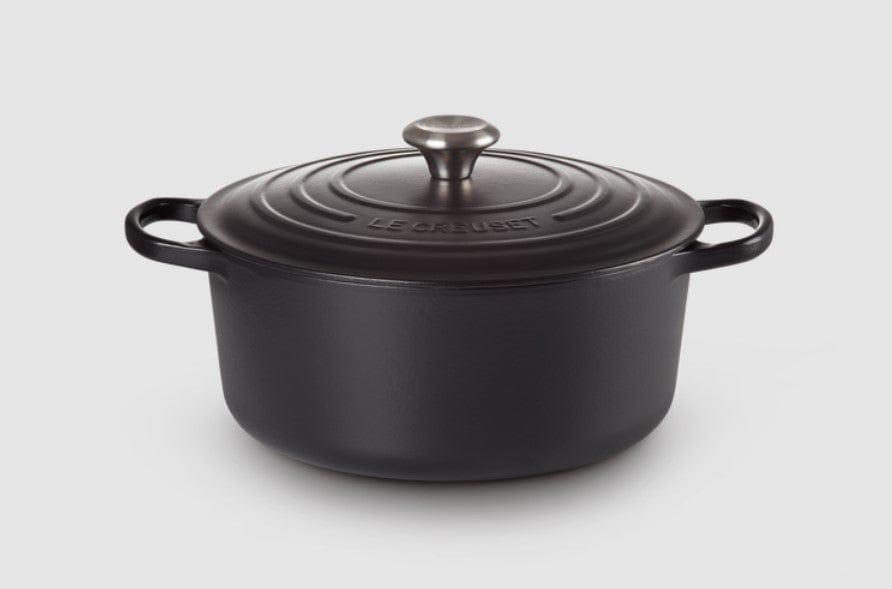 قدر صغير 1.8 لتر دائري لوكروسيه أسود LE CREUSET ROUND FRENCH OVEN