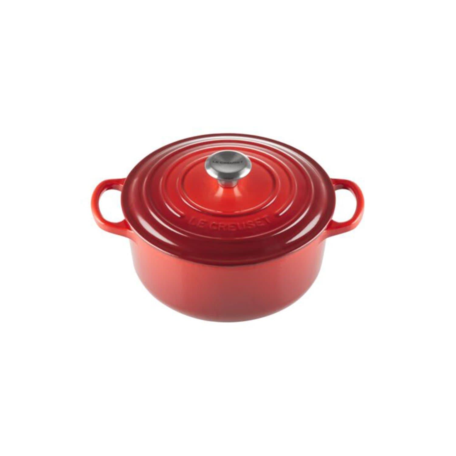 قدر حديد الزهر 3.3 لتر دائري لوكروسيه أحمر كرزي LE CREUSET ROUND FRENCH OVEN