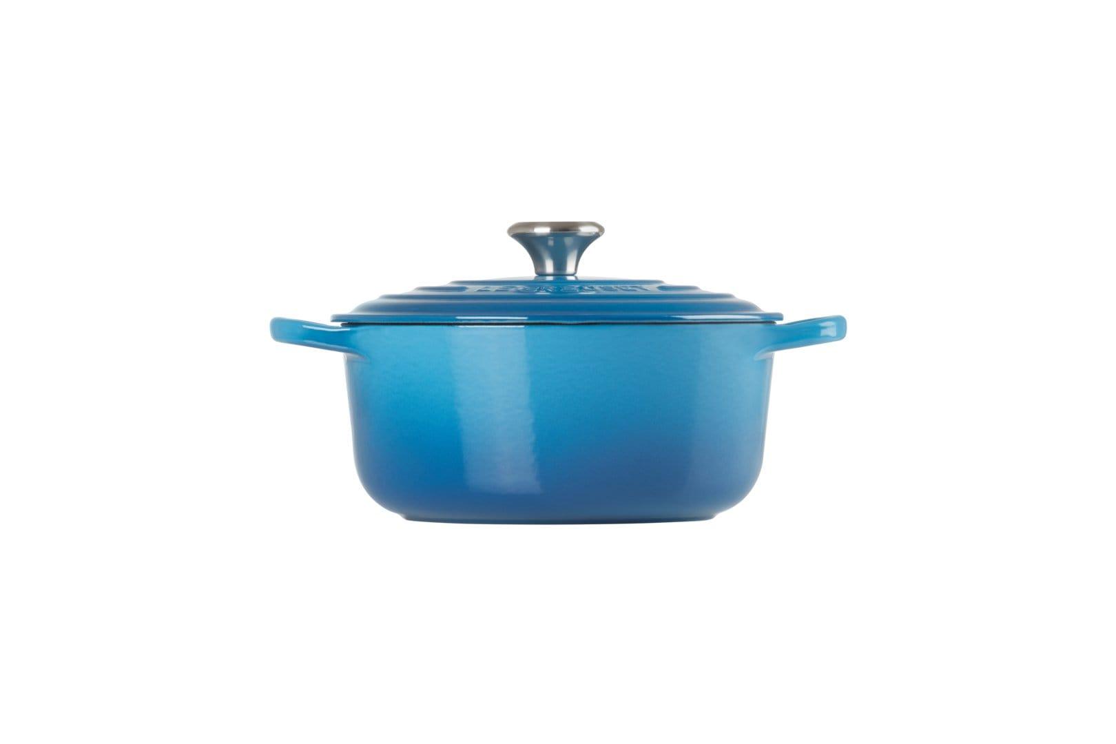 قدر حديد الزهر 4.2 لتر دائري لوكروسيه أزرق LE CREUSET ROUND FRENCH OVEN