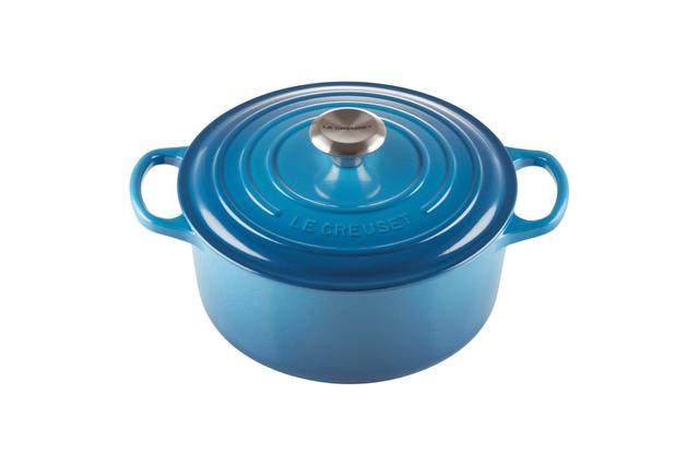 LE CREUSET ROUND FRENCH OVEN 28CM MARSEILLE BLUE - 21177282002430 - SW1hZ2U6MTU2MDk0OQ==