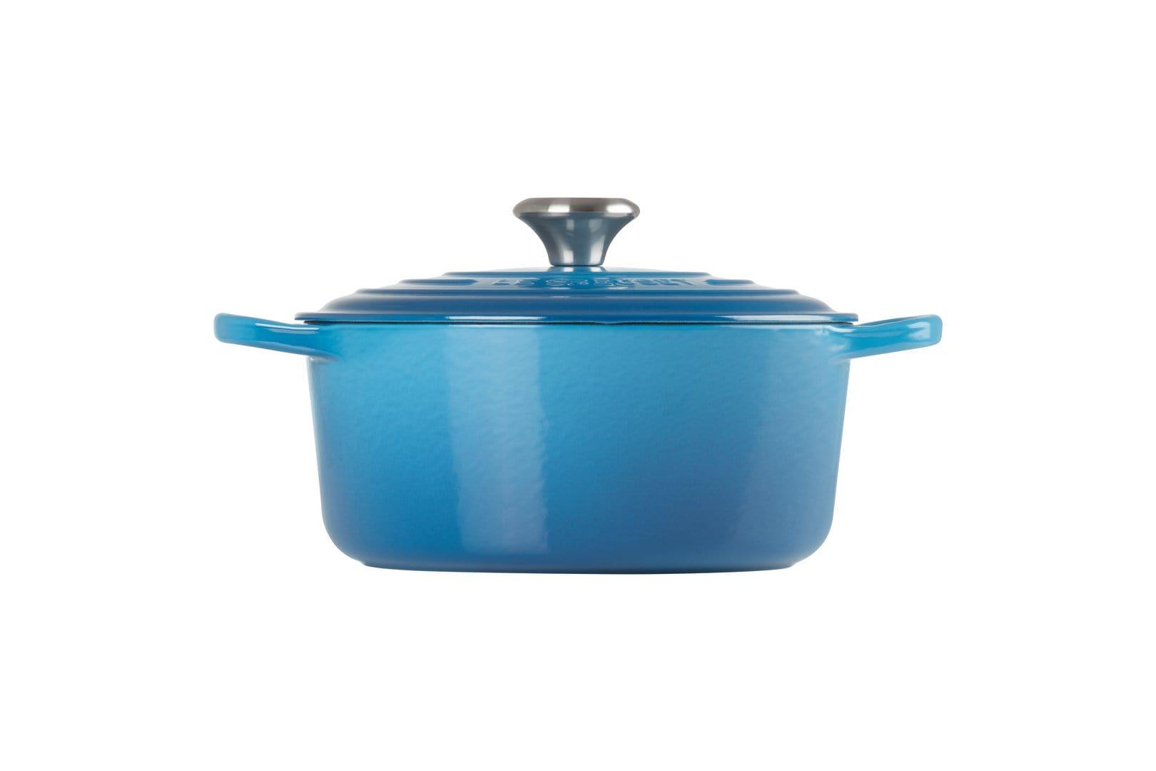 LE CREUSET ROUND FRENCH OVEN 28CM MARSEILLE BLUE - 21177282002430
