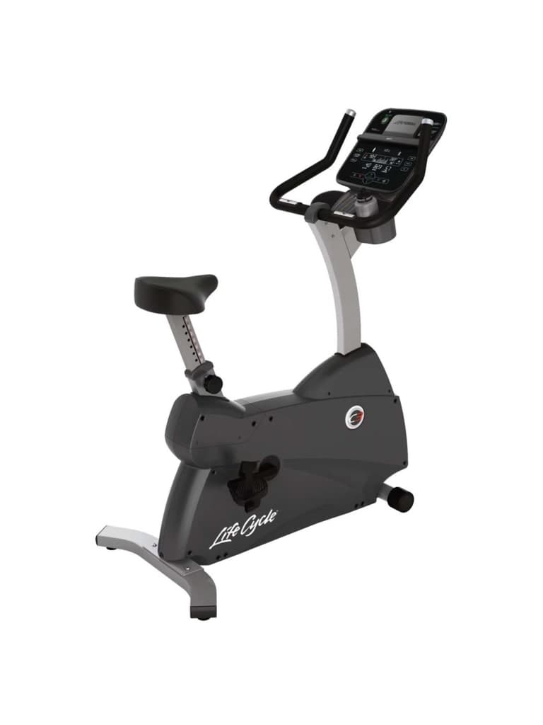 دراجة التمارين الرياضية المنزلية 18 برنامج رياضي لايف فتنس Life Fitness C3 Upright Lifecycle Exercise Bike with Track Console