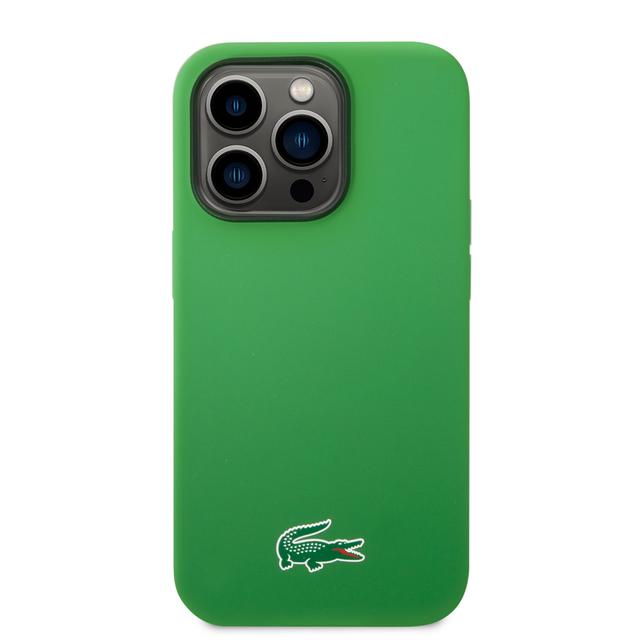 Lacoste HC Magsafe Silicone Croc Logo for iPhone 15 Pro -Green - SW1hZ2U6MTYyMjQyNQ==