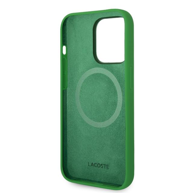 Lacoste HC Magsafe Silicone Croc Logo for iPhone 15 Pro -Green - SW1hZ2U6MTYyMjQyNw==