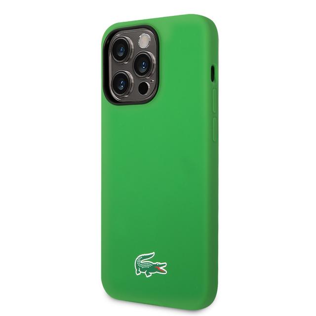 Lacoste HC Magsafe Silicone Croc Logo for iPhone 15 Pro -Green - SW1hZ2U6MTYyMjQzMQ==