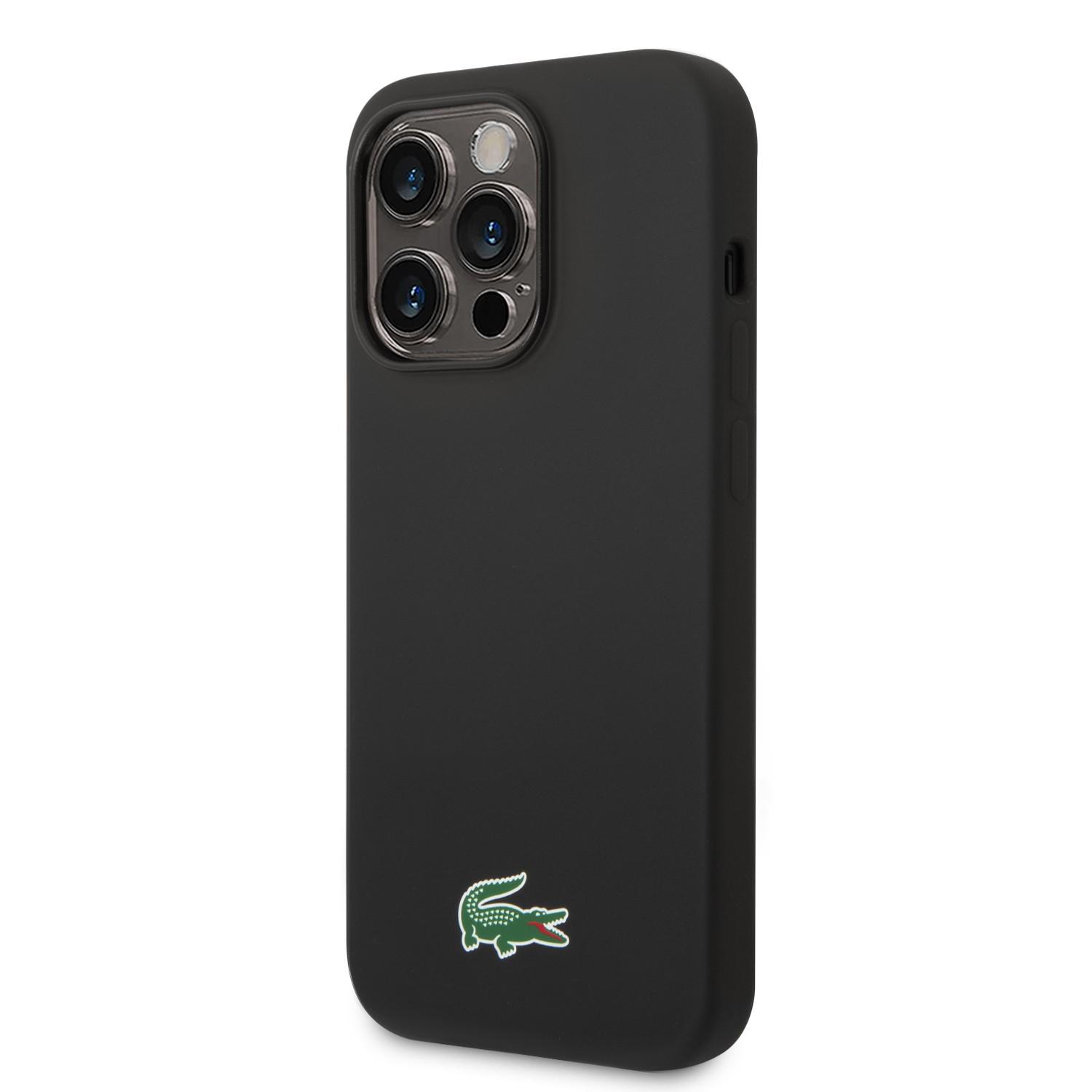 Lacoste HC Magsafe Silicone Croc Logo for iPhone 15 Pro Max -Black