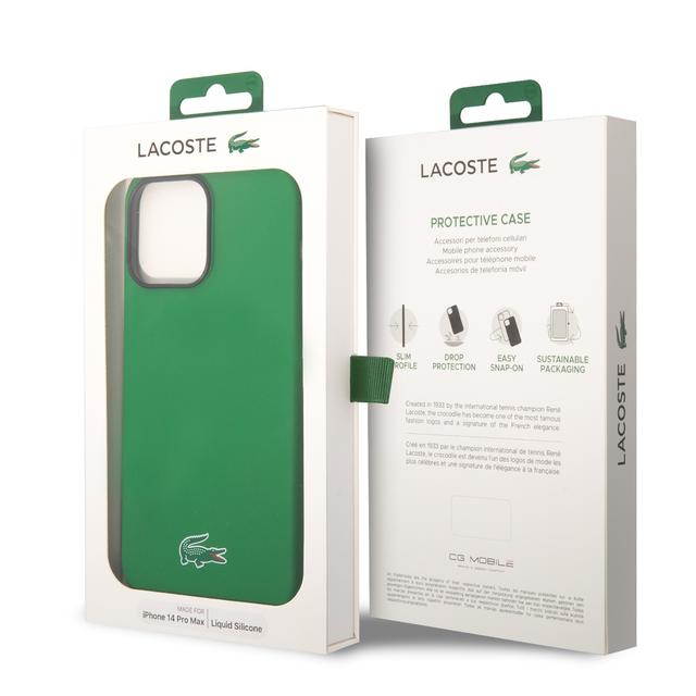 Lacoste HC Magsafe Silicone Croc Logo for iPhone 15 Pro Max -Green - SW1hZ2U6MTYyMjM4Mg==