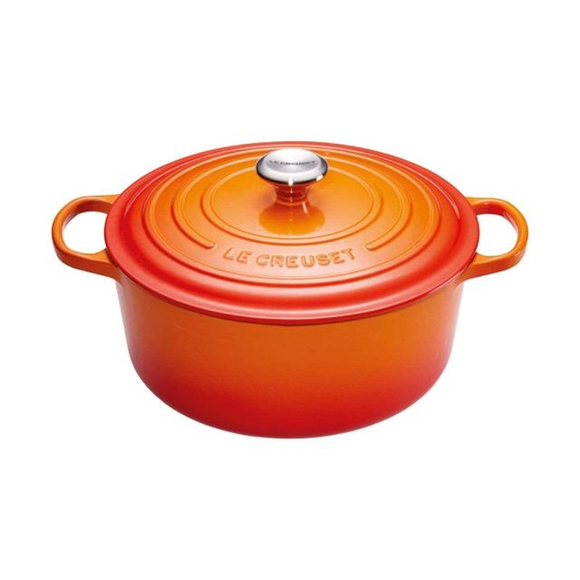 Le Creuset Round French Oven Casserole - Flame, 28 cm - 21177280902430 - SW1hZ2U6MTU2MDkzNw==