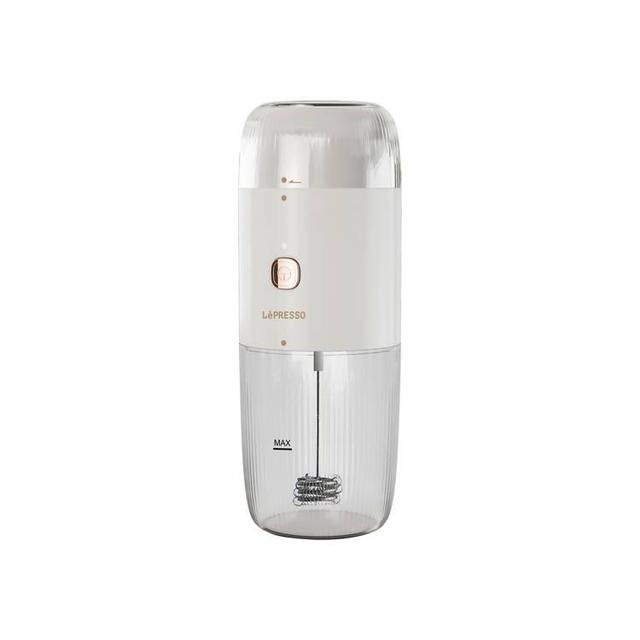 LePresso 2 in 1 Portable Milk Frother and Coffee Grinder 150mL 45W - White - SW1hZ2U6MTYyMjEzNA==