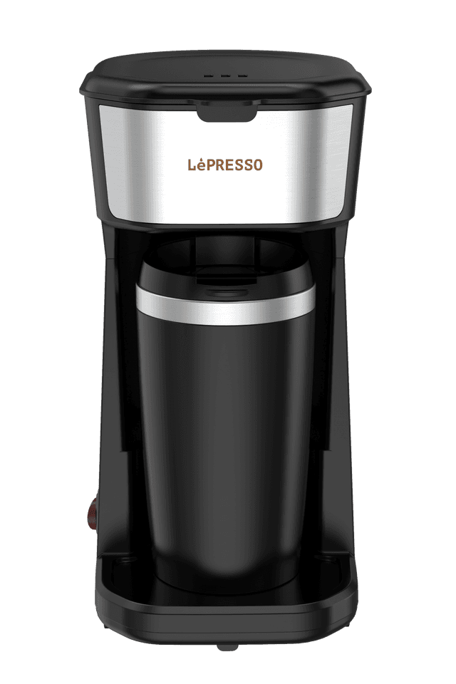 LePresso Coffee Maker with Travelling Mug 450W - Black - SW1hZ2U6MTYyMjExMw==
