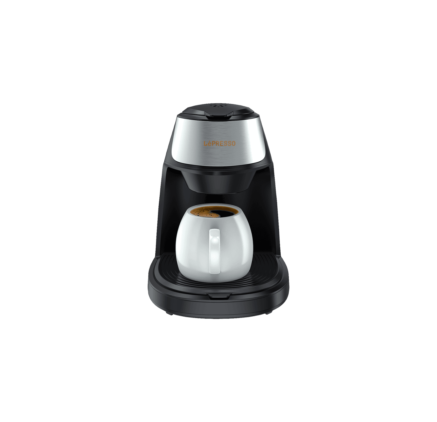 ماكينة قهوة مقطرة 450 واط مع كوب سيراميك 125 مل أحمر ليبريسو LePresso Mini Coffee Maker with Mug