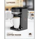 LePresso One Cup Coffee Maker 125mL 350W - Black - SW1hZ2U6MTYyMTk5NA==