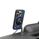 كفر ايفون 15 برو ماكس مع مسكة جوال للسيارة أزرق ليفيلو Levelo Morphix Gripstand Case With Cardholder For iPhone 15 Pro Max - SW1hZ2U6MTYxOTk5OA==