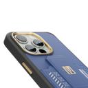 كفر ايفون 15 برو ماكس مع مسكة جوال للسيارة أزرق ليفيلو Levelo Morphix Gripstand Case With Cardholder For iPhone 15 Pro Max - SW1hZ2U6MTYyMDAwMA==
