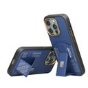 Levelo Morphix Gripstand Case With Cardholder For iPhone 15 Pro Max - Blue - SW1hZ2U6MTYyMDAwMg==