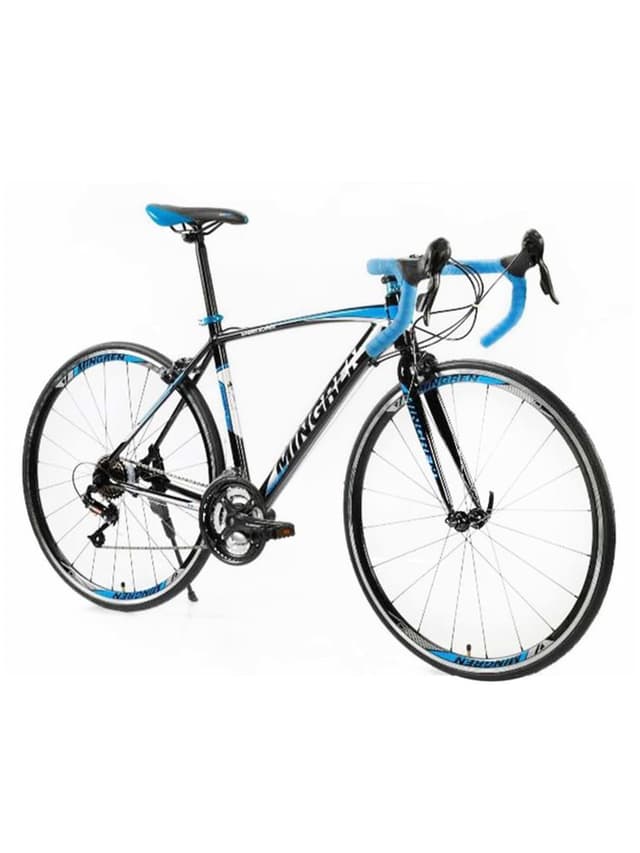 سيكل سباق رياضي ألمنيوم بسرعات متغيرة أزرق مينجرين Mingren Road Bike - 717676