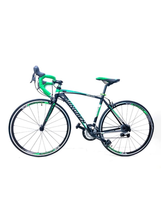 سيكل سباق رياضي ألمنيوم بسرعات متغيرة أخضر مينجرين Mingren Road Bike - 310410