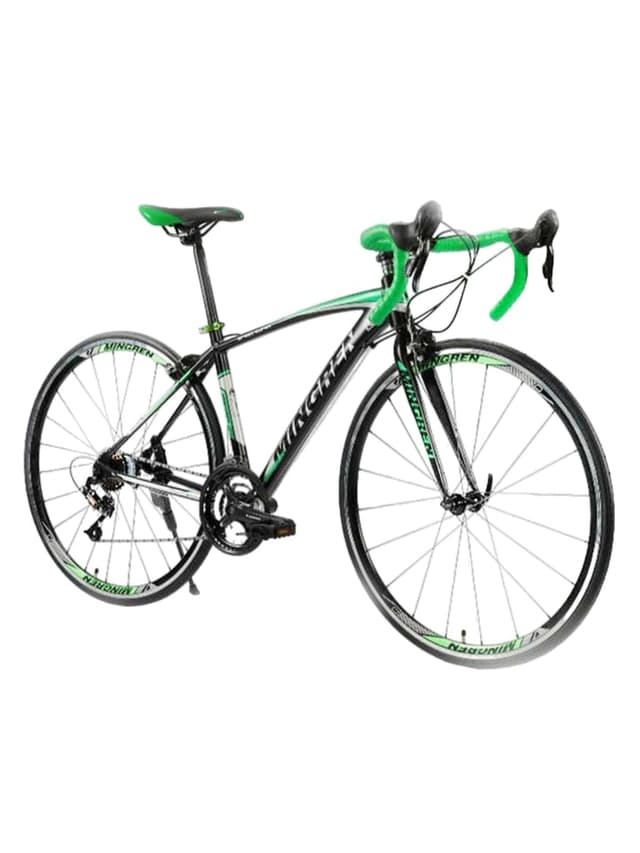 سيكل سباق رياضي ألمنيوم بسرعات متغيرة أخضر مينجرين Mingren Road Bike - 717675