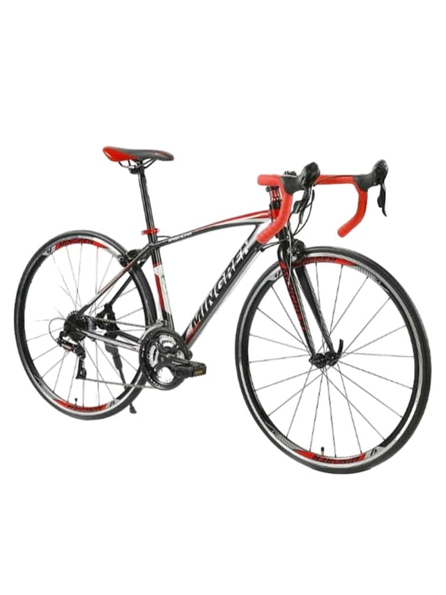 سيكل سباق رياضي ألمنيوم بسرعات متغيرة أحمر مينجرين Mingren Road Bike - 717674