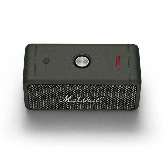 مكبر صوت بلوتوث بلون زيتي مارشال  Marshall Emberton Compact Portable Wireless Speaker - - SW1hZ2U6MTYxNzUyNw==