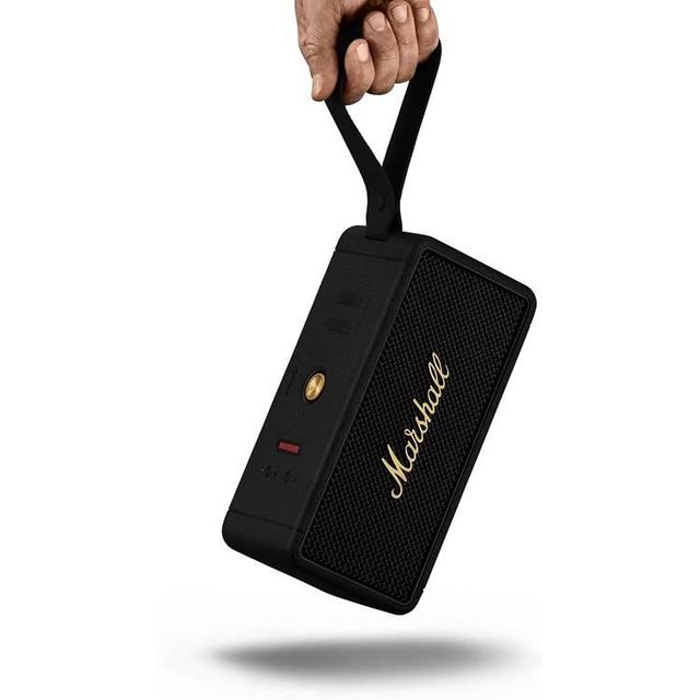 مكبر صوت بلوتوث أسود مارشال Marshall Middleton Portable Wireless Bluetooth Speaker Black/ Brass - SW1hZ2U6MTYxNzUwNw==