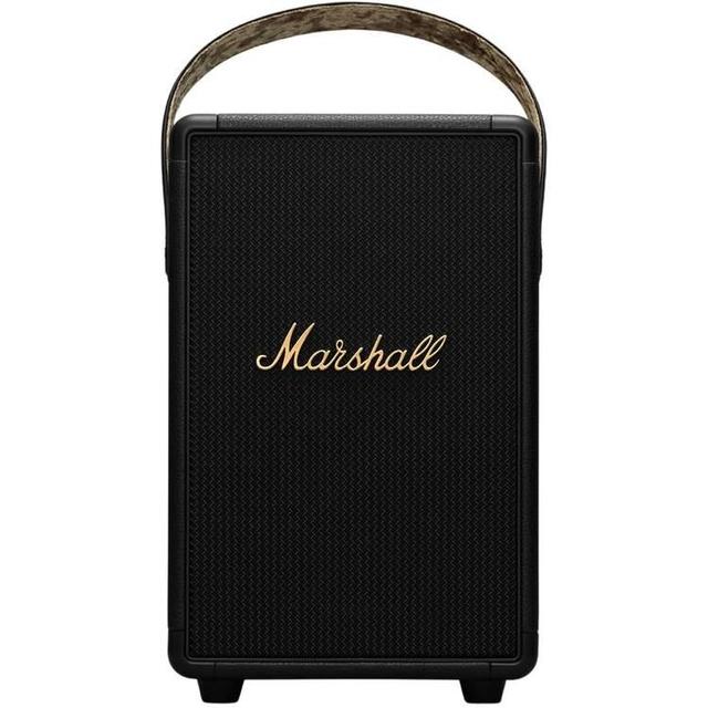 مكبرة الصوت اللاسلكية مارشالMarshall Tufton Portable Wireless Speaker - Black/Brass - SW1hZ2U6MTYxNzQ3NQ==