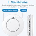 جهاز انذار الحريق الذكي يعمل على بطارية أبيض من ميروس Meross Smart Smoke Alarm Kit with Hub - SW1hZ2U6MTYxNjY2NQ==