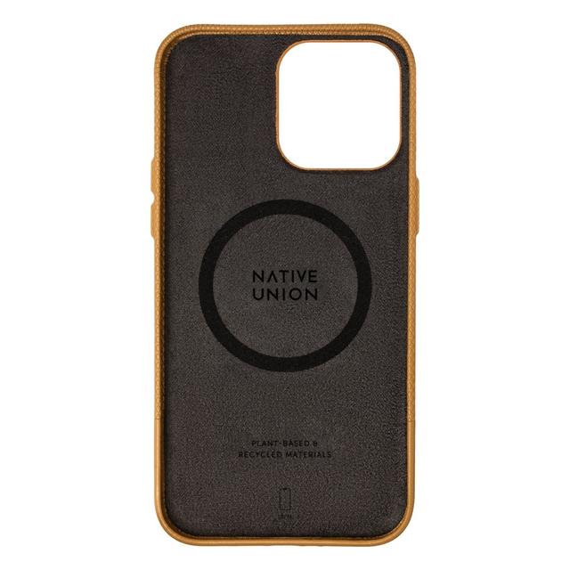 جراب ايفون 15 برو ماكس جلد ناتيف يونيون أصفر Native Union Classic Leather Case Magsafe for Apple iPhone 15 Pro Max - SW1hZ2U6MTU5MDYwNQ==