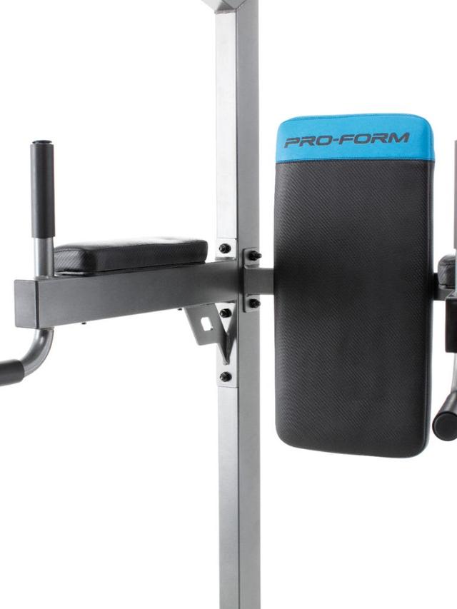 ProForm Carbon Strength Power Tower with Dip Stand, Square Tubes, with front Pull-Up Bar - SW1hZ2U6MTUwNTg1OA==