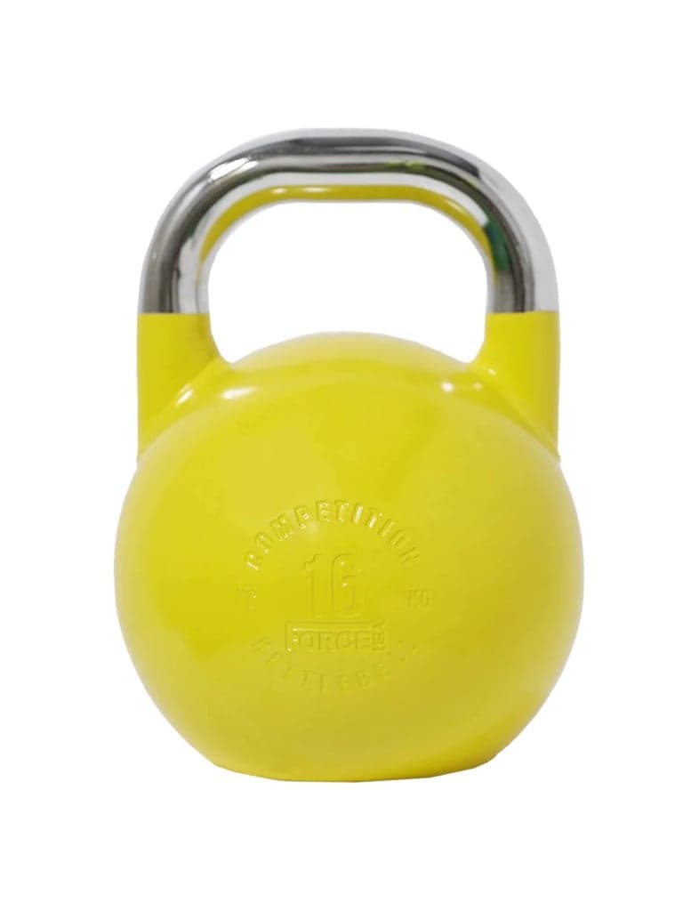 كيتل بيل 16 كجم أصفر فورس يو اس ايه Force USA Pro Grade Competition Kettlebell Color Yellow Weight 16 Kg