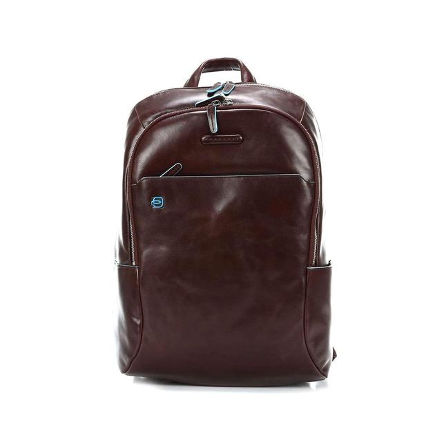 حقيبة ظهر جلد طبيعي ماهوجني PIQUADRO BLUE SQUARE LEATHER BACKPACK - SW1hZ2U6MTU2MTI3Ng==