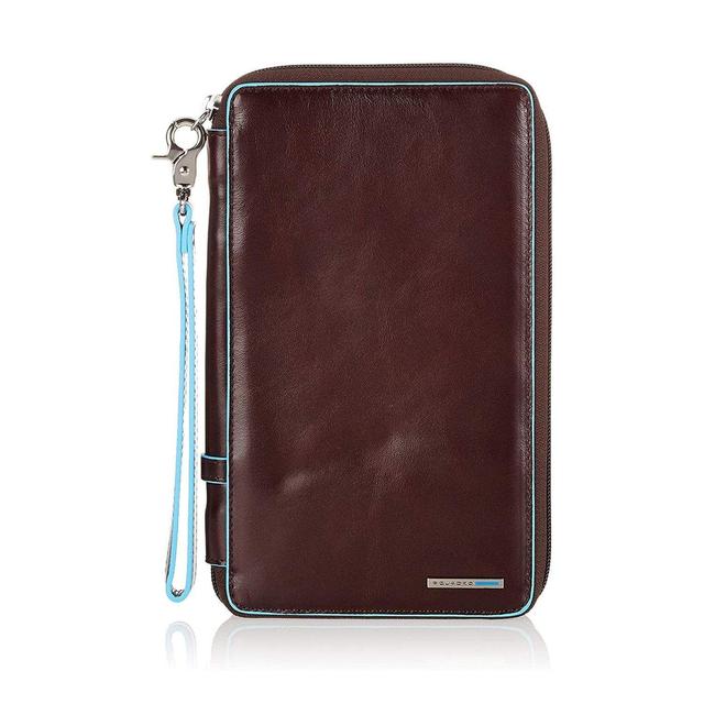 شنطة يد رجالية للمستنجات جلد طبيعي PIQUADRO BLUE SQUARE TRAVEL DOCUMENT HOLDER - SW1hZ2U6MTU2NDIyMQ==