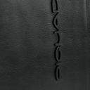 حقيبة كتف للرجال مع جيب لايباد ميني جلد طبيعي أسود PIQUADRO URBAN CROSSBODY BAG WITH IPAD MINI COMPARTMENT