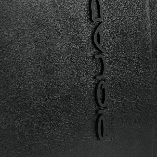 حقيبة كتف للرجال مع جيب لايباد ميني جلد طبيعي أسود PIQUADRO URBAN CROSSBODY BAG WITH IPAD MINI COMPARTMENT